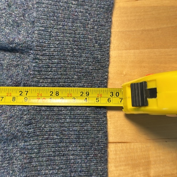 Vintage LL Bean Men’s 100% Lambswool V-neck Sweater Blue Marbled Scotland SZ XL - Picture 8 of 11